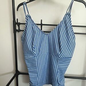 Blue Striped Women's Top